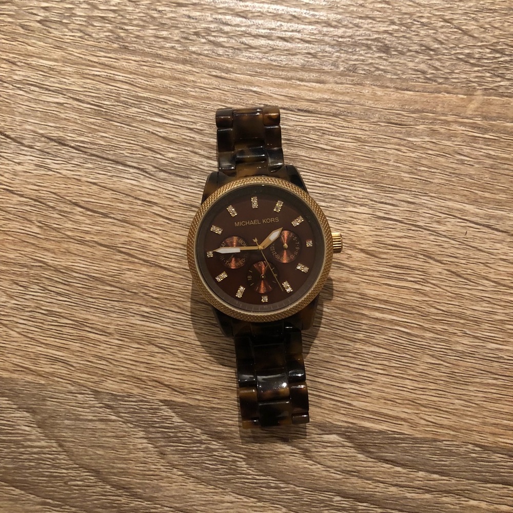 Michael Kors tortoise watch